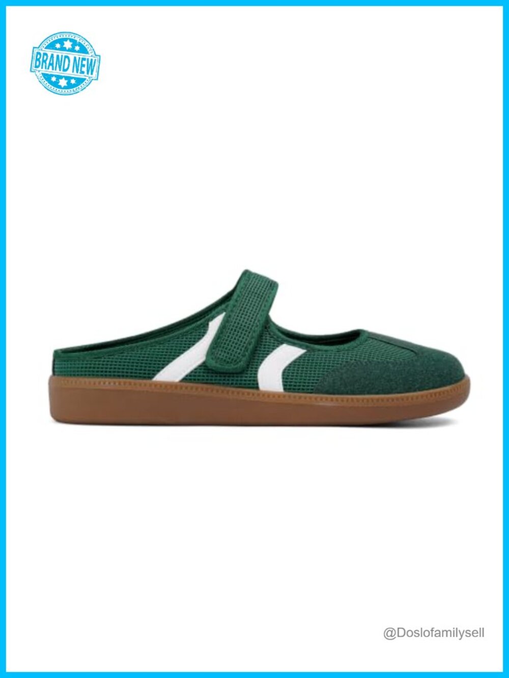 Mary Jane Platform Sneakers Faux Suede Slip On Mules Walking Flats
